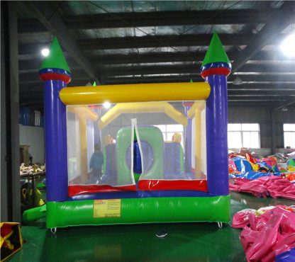 Inflatable Bounce House Large Bouncy Castles Dual Slide Trampoline Climbing Wall with Blower for Kids XZ-BH-062