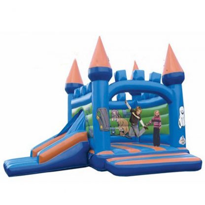 Inflatable Bounce House Large Bouncy Castles Dual Slide Trampoline Climbing Wall with Blower for Kids XZ-BH-061