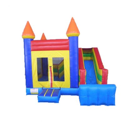 Inflatable Bounce House Large Bouncy Castles Dual Slide Trampoline Climbing Wall with Blower for Kids XZ-BH-060