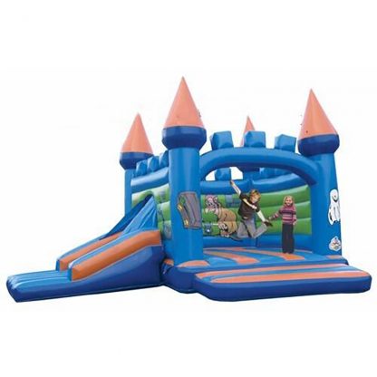 Inflatable Bounce House Large Bouncy Castles Dual Slide Trampoline Climbing Wall with Blower for Kids XZ-BH-061