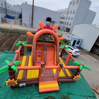 Inflatable Funcity Bouncer Combo With Slide XZ-BH-4997