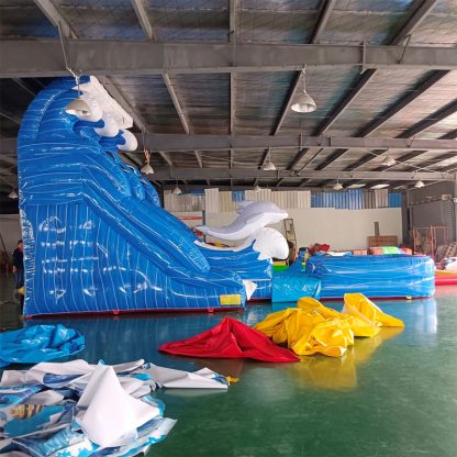 Heavy Duty PVC Inflatable Slide with Blower  XZ-BH-4998
